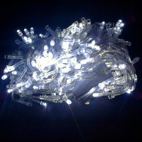 Гірлянда Нитка LED 200 Холодний Білий прозорий провід