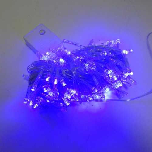 Гирлянда Нить LED 100 Голубой прозрачный провод