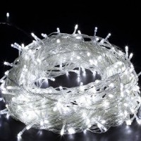 Гірлянда Нитка LED 500 Холодний Білий прозорий провід