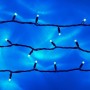 Гірлянда Нитка String LED 500 Блакитний чорний провід