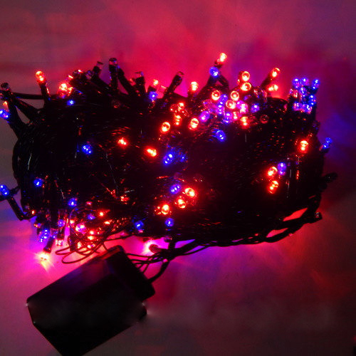Гірлянда Нитка String LED 500 Мультиколір чорний провід