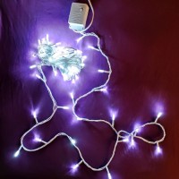 Гирлянда Нить Конус-Рис LED 100 Холодный Белый белый провод