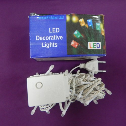 Гірлянда Нитка Перламутр LED 100 Мультиколір білий провід (4 мм)