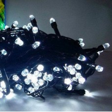 Гірлянда Нитка Кристал LED 200 Холодний Білий чорний провід