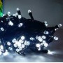 Гірлянда Нитка Кристал LED 300 Холодний Білий чорний провід
