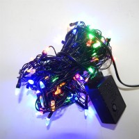Гірлянда Нитка Конус-Рис LED 200 Мультиколір чорний провід