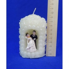 Свеча свадебная Семейный очаг 10*6,5 см